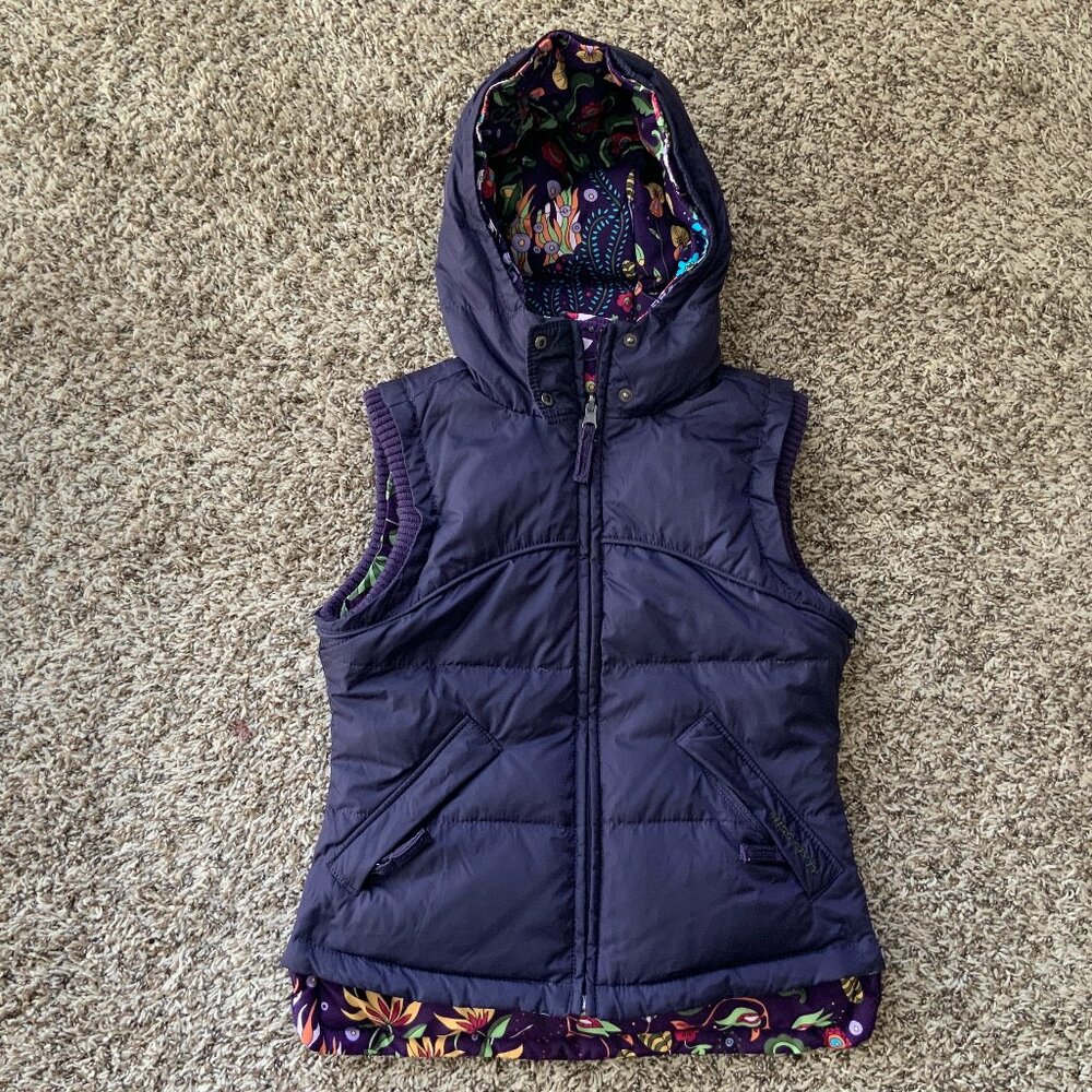 BEAUTIFUL Y2K VINTAGE XS Miss Sixty Reversible Gilet Down Puffer Vest Eggplant